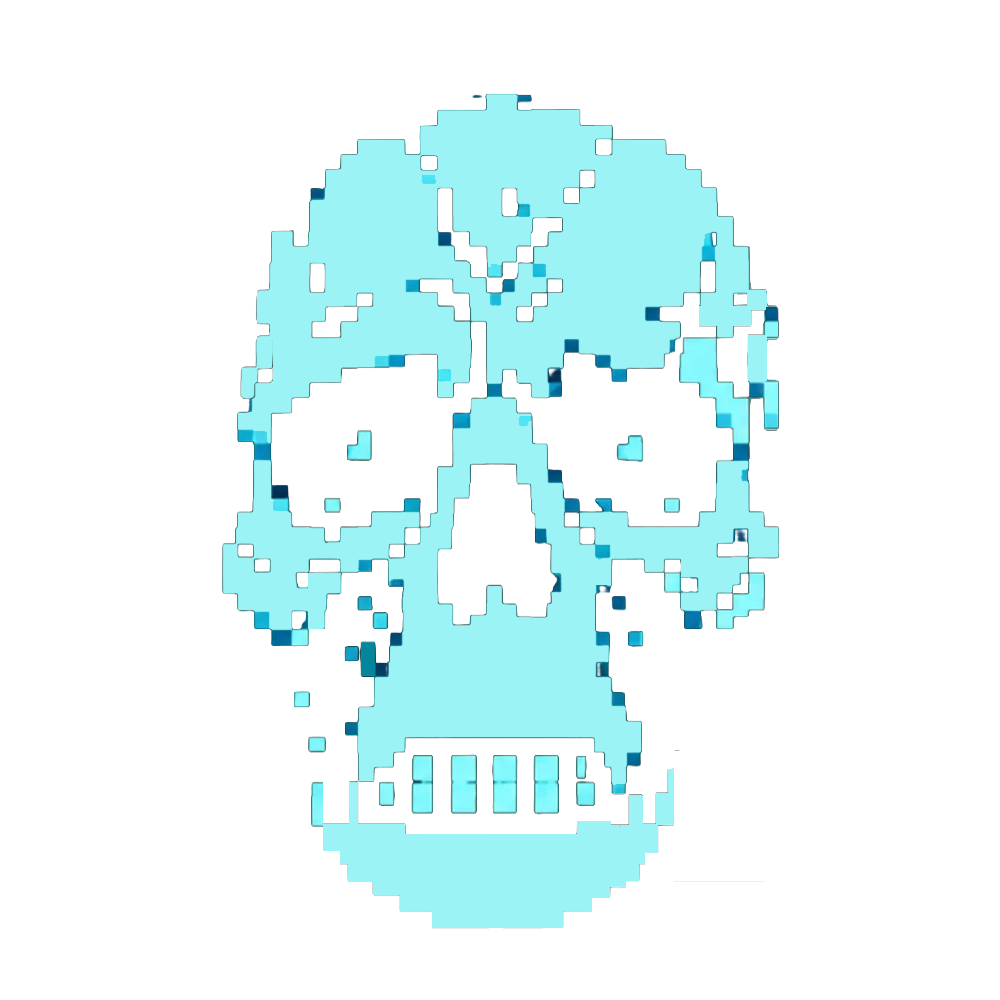 Pixel skull